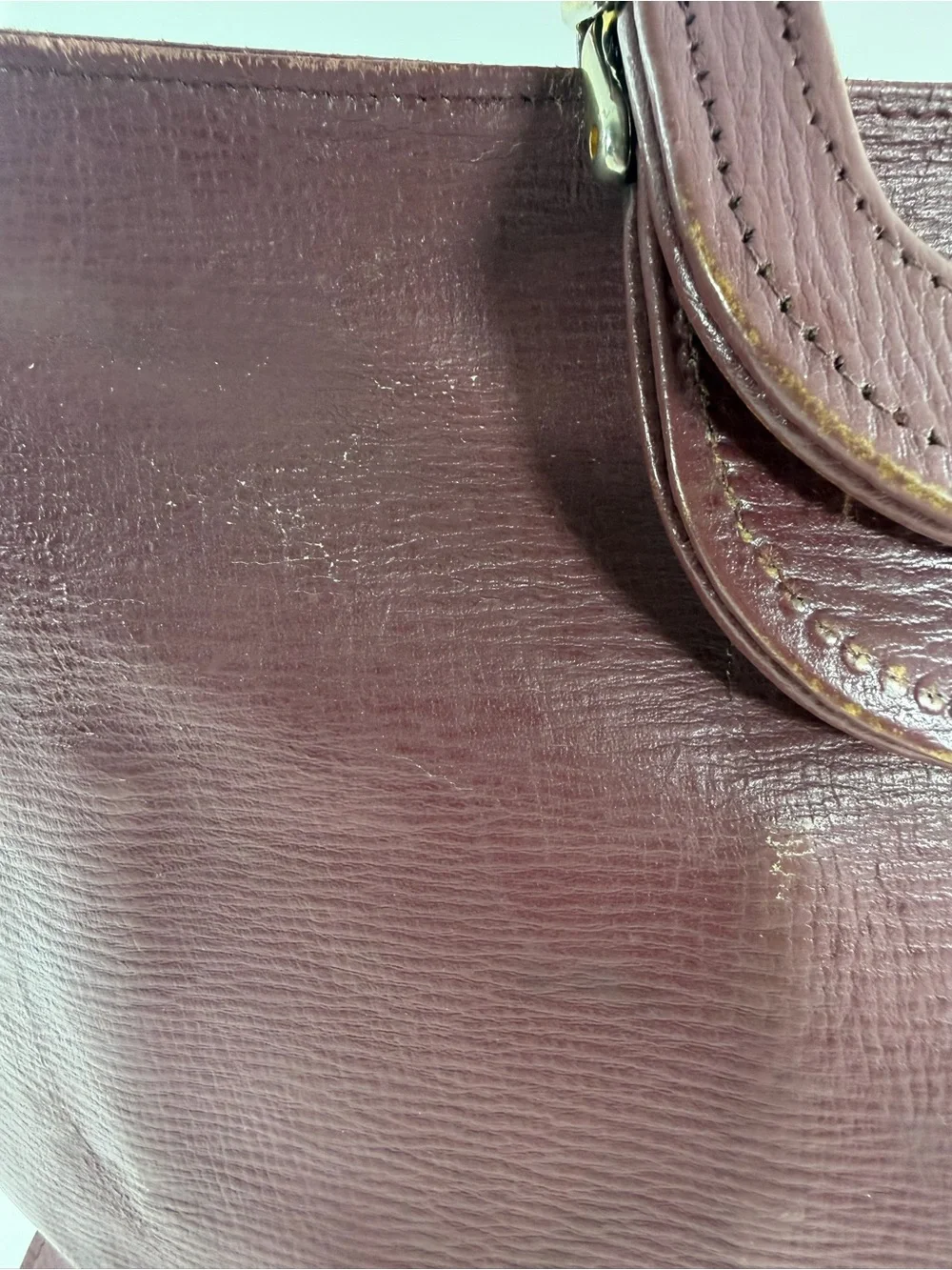 Vintage Busby Burgundy Leather Briefcase Attache Laptop Portfolio Case